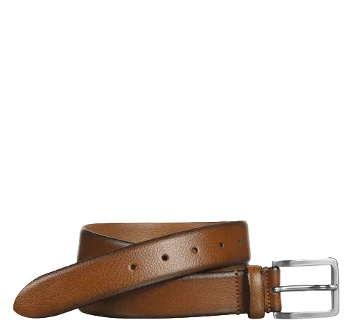 Feather-Edge Italian Leather Belt