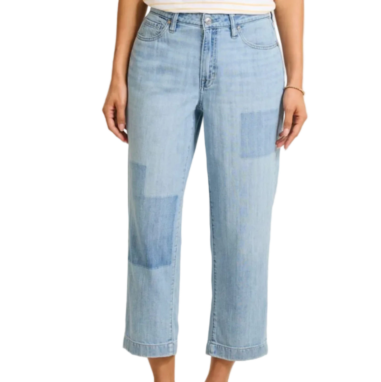 High Rise Relaxed Straight Crop Jean