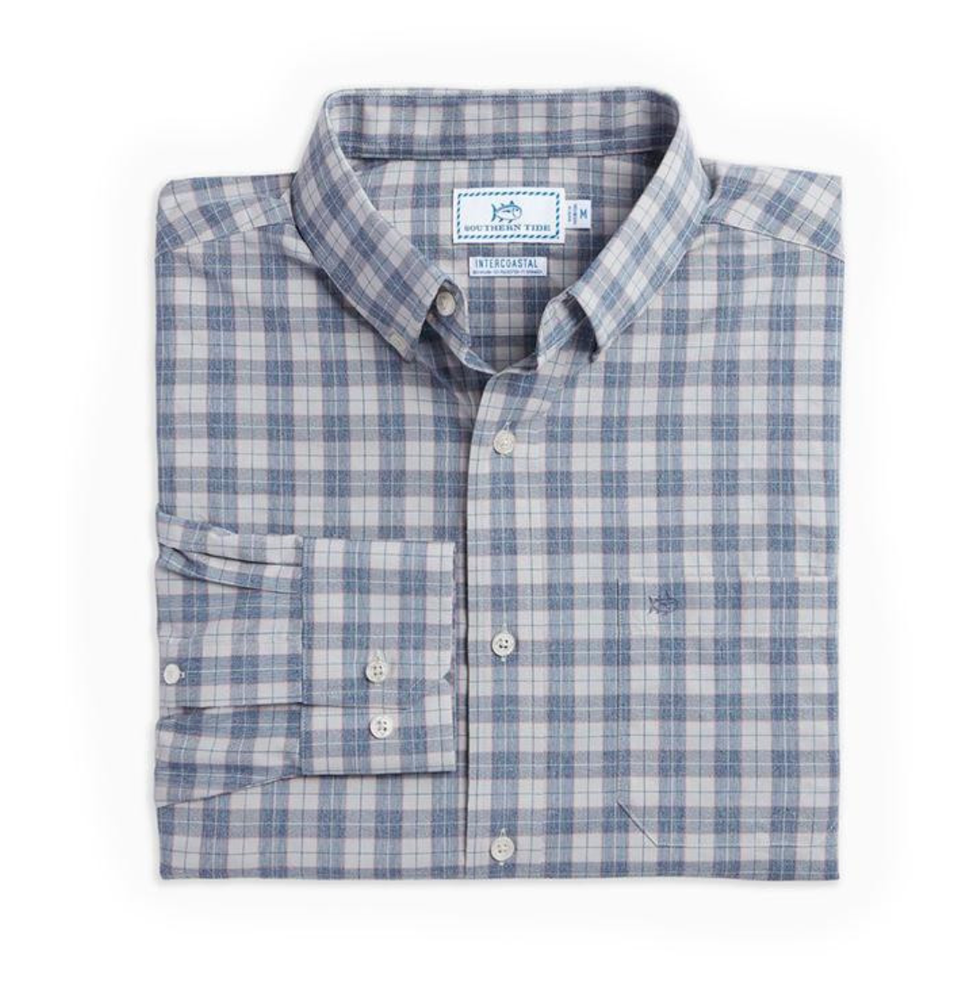 Intercoastal Cast Plaid Performance Sportshirt