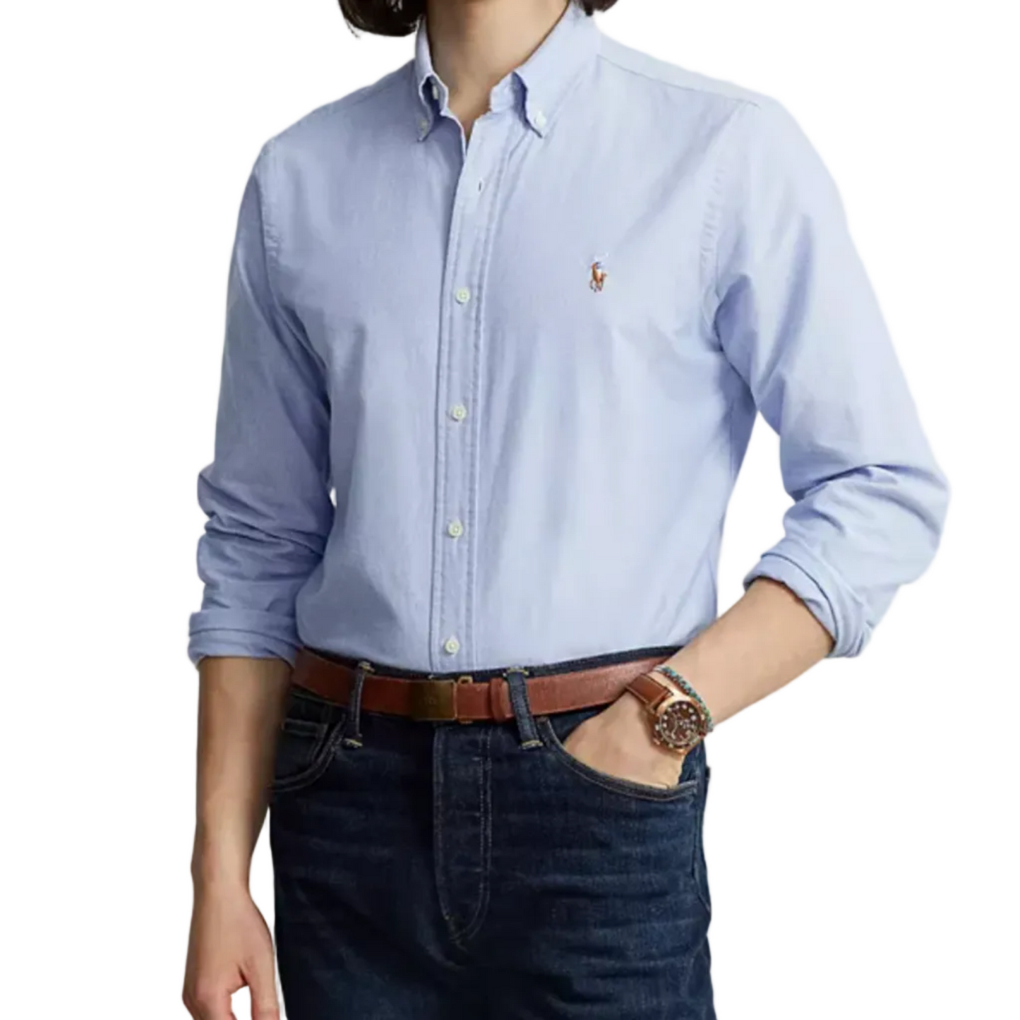 Long-Sleeve Oxford Shirt