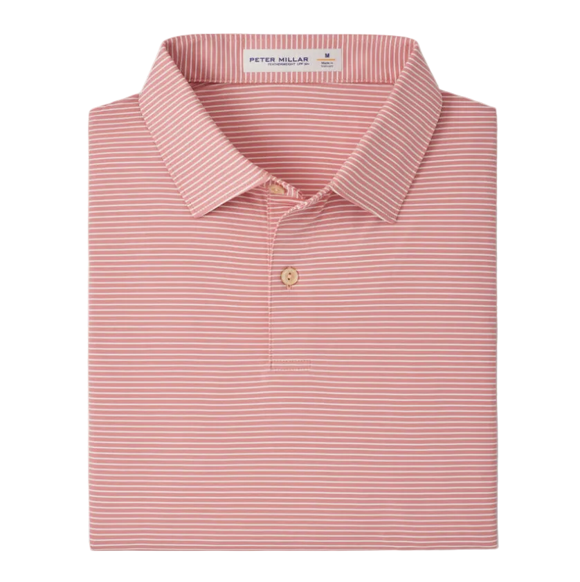 Featherweight Stripe Perf Polo