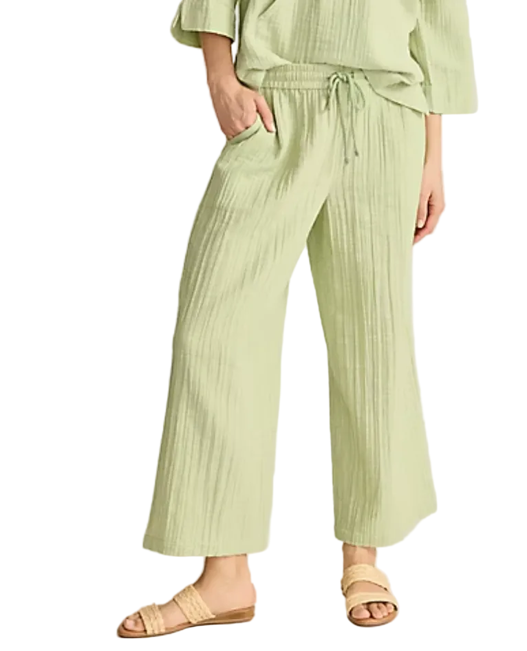 Island Gauze HR Crop Pants