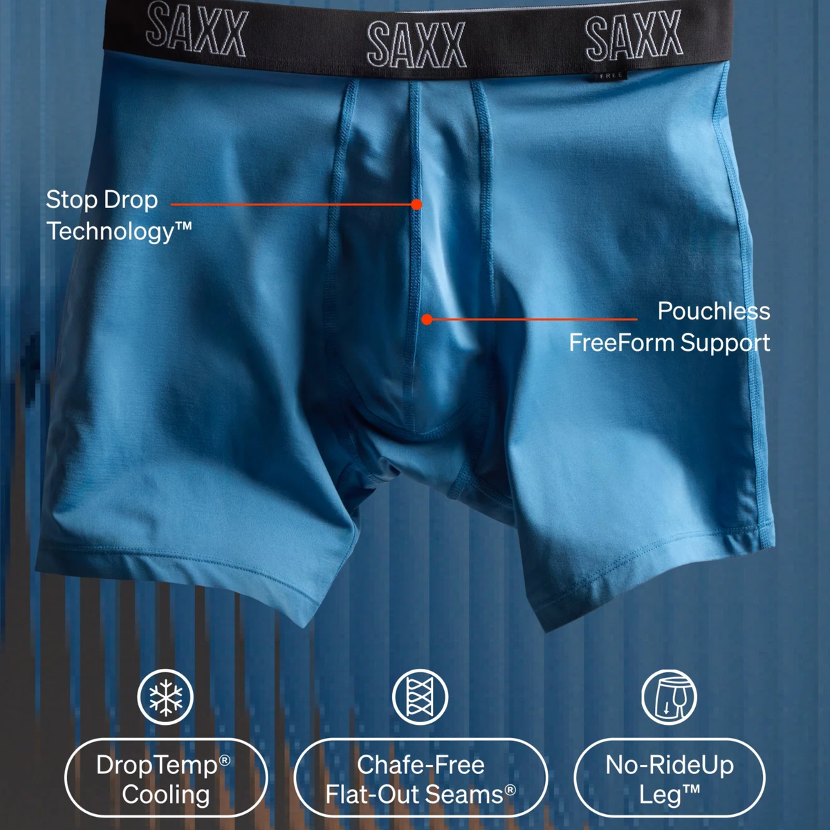 Droptemp Cooling Boxer Brief-Seascape