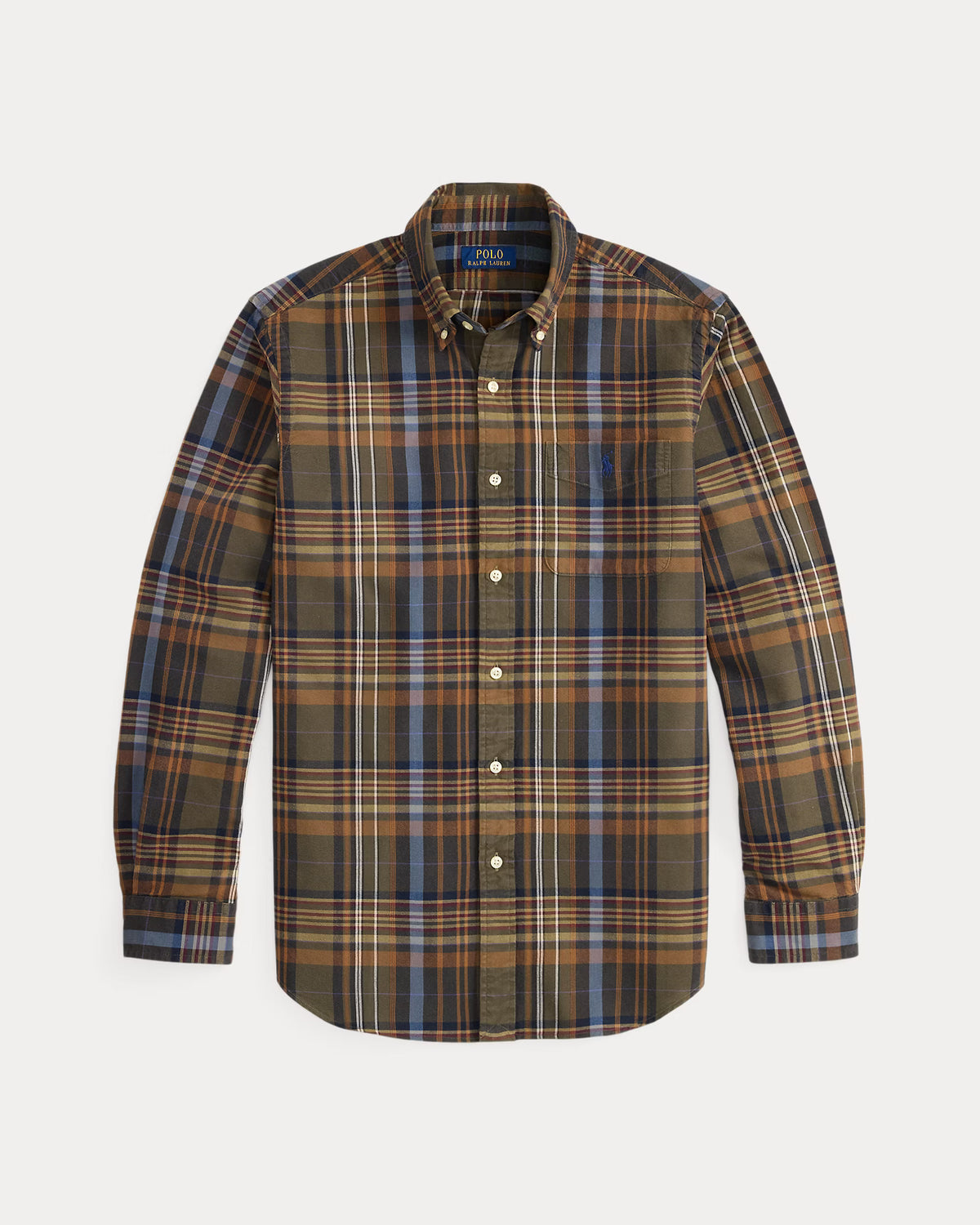 Classic Fit Plaid Oxford Shirt