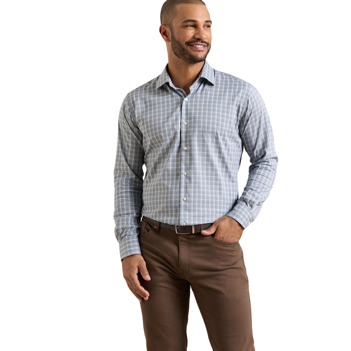 Lincoln Crown Lite Cotton-Stretch Sport Shirt