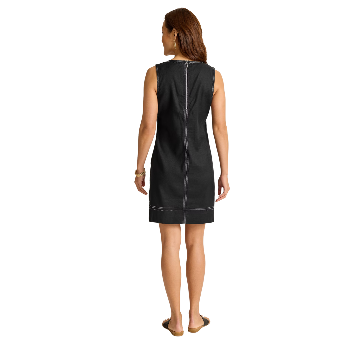 Palm-A-Dora Split-Neck Dress
