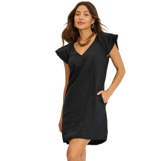 Two Palms Flutter Linen Dress