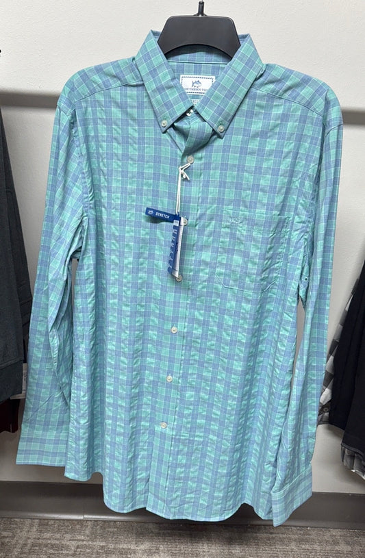 Intercoastal Cast Plaid Performance Sportshirt