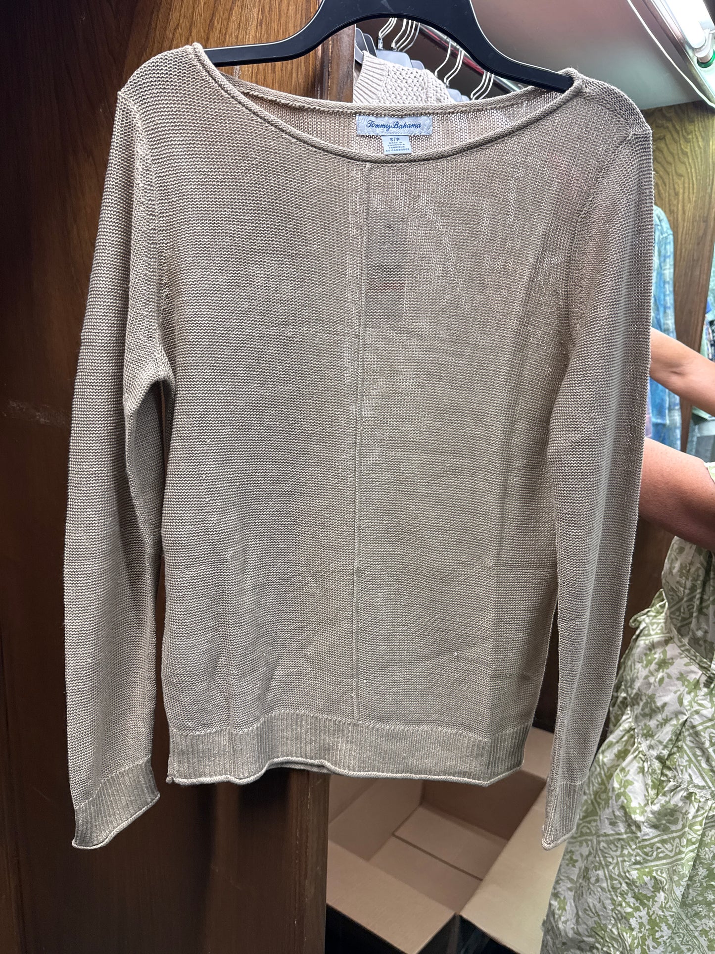 Cedar Linen Bateau Sweater