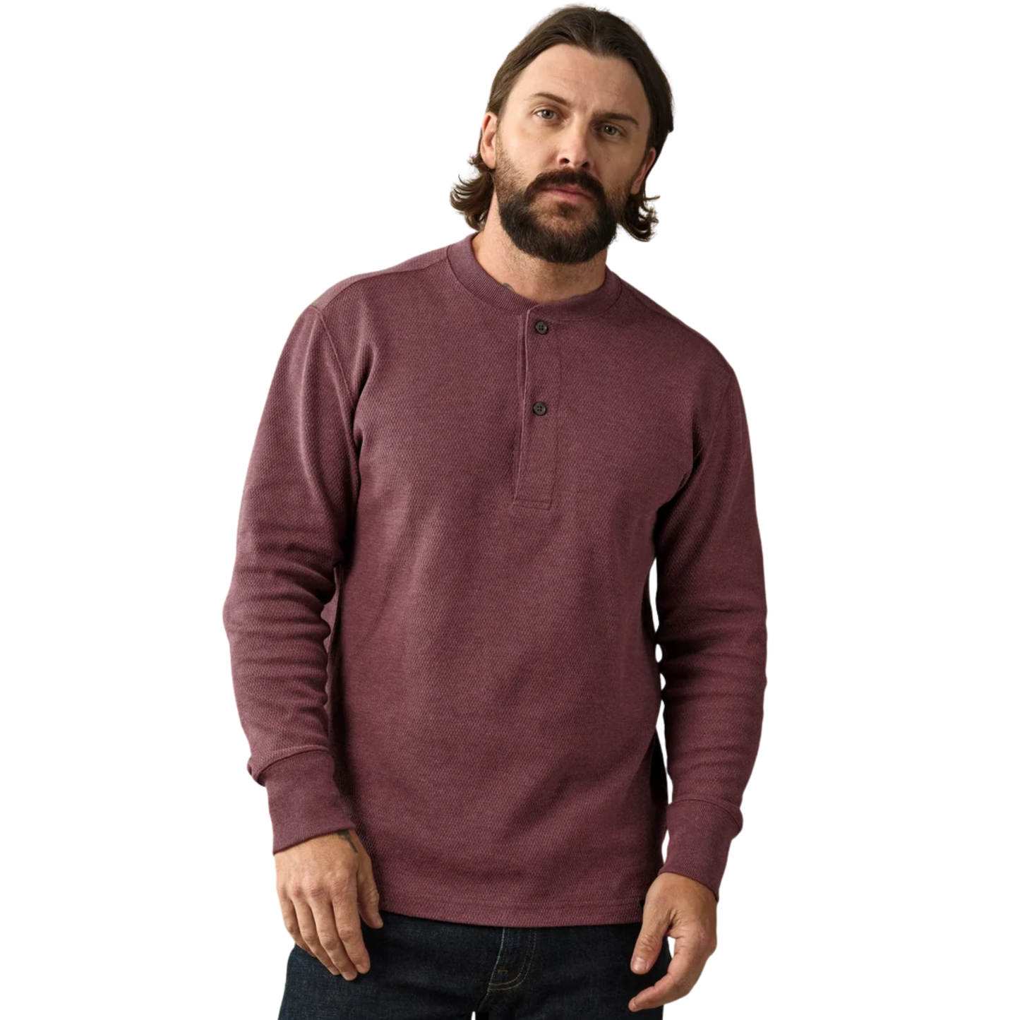 Waffle Knit Henley