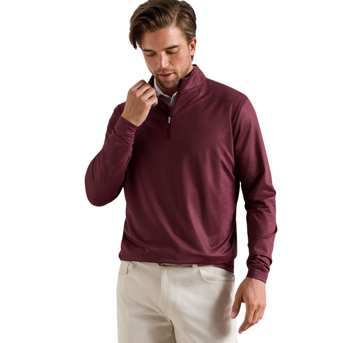 Perth Herringbone Q-Zip