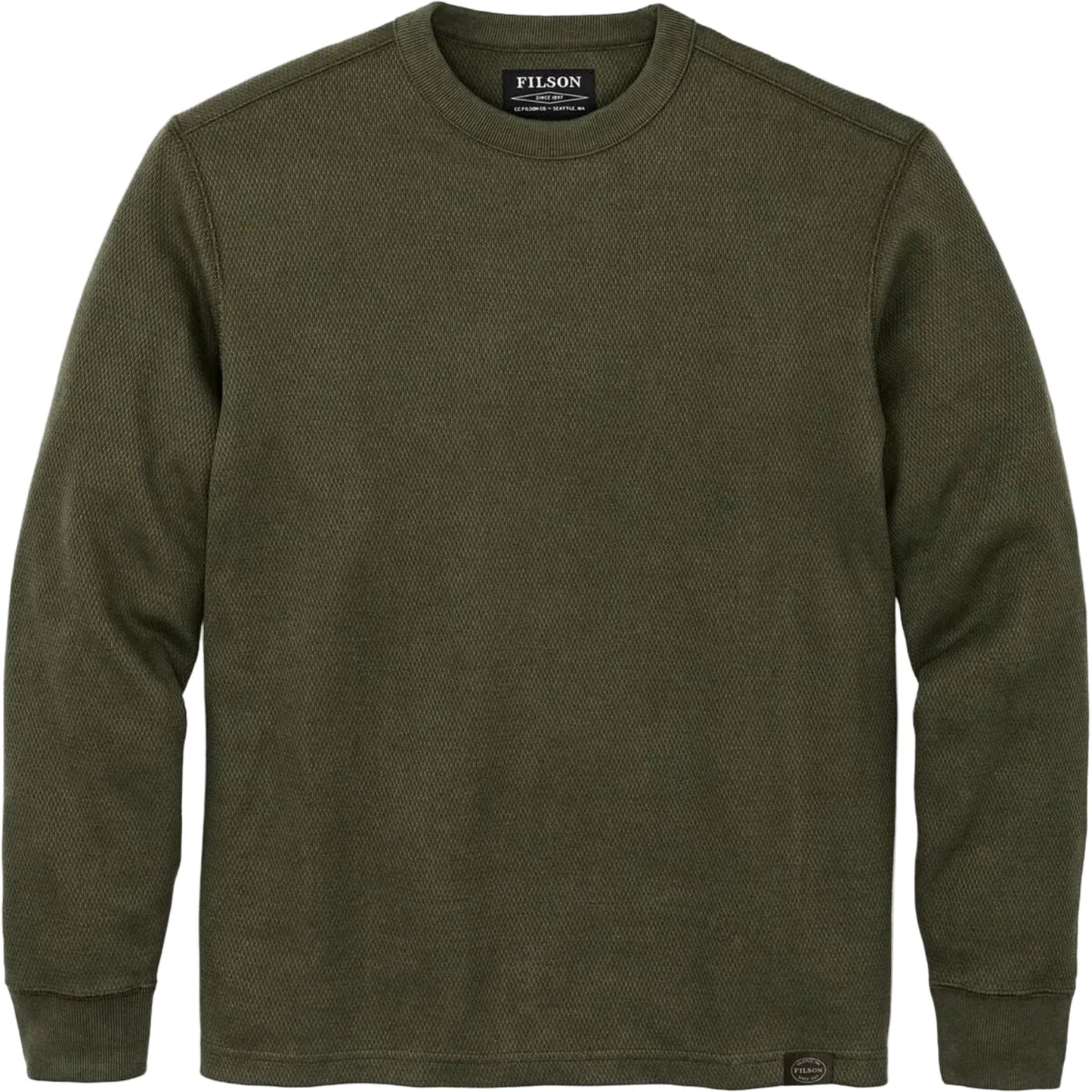 Waffle Knit Thermal Crewneck