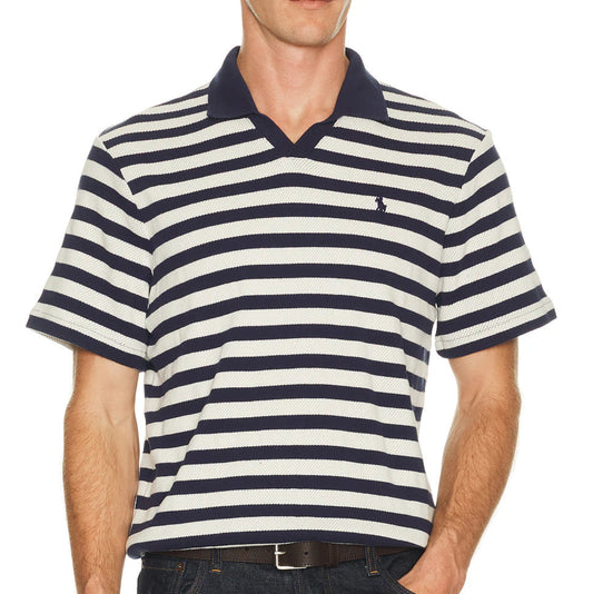 SS Cotton Club Stripe Textured Polo