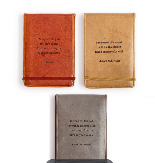 Leather Flip Notebook