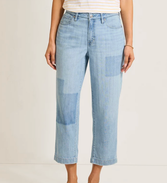 High Rise Relaxed Straight Crop Jean