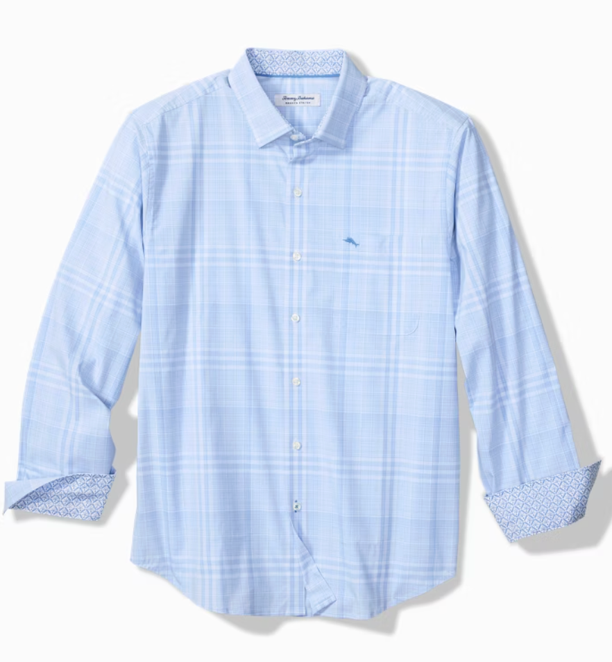 Sarasota Stretch Porto Plaid Shirt