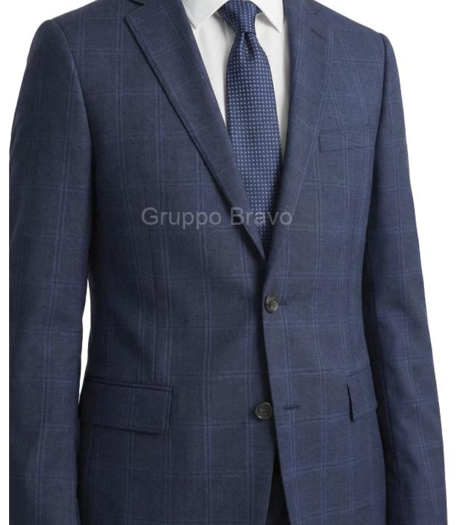 Mantoni Navy Plaid