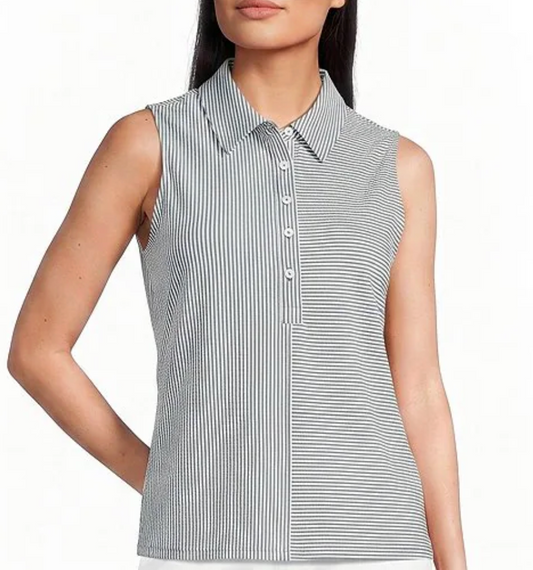 Costa Wave Sleeveless Polo