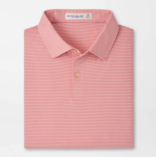 Featherweight Stripe Perf Polo