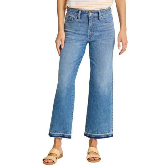 High-Rise Crop Wide-Leg Jeans