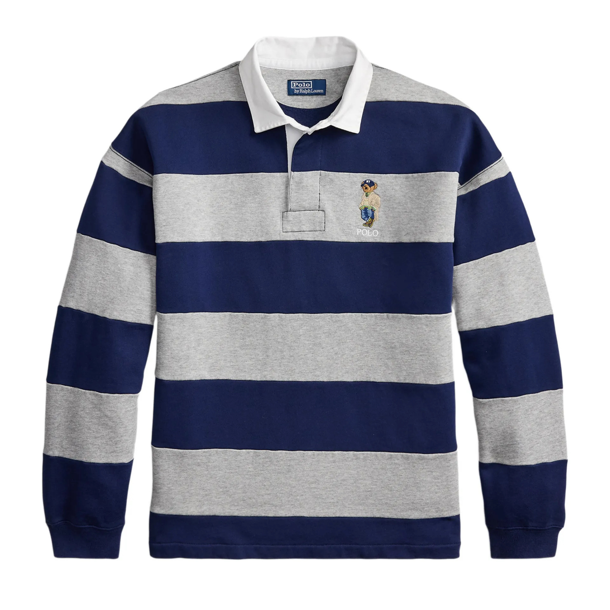LS Athletic Fleece Litchfield Bear Stripe Rugby Polo