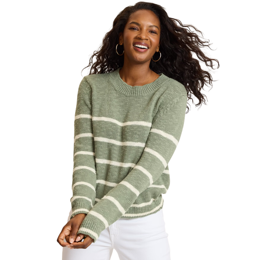 Surf Shore Cotton Stripe Crew
