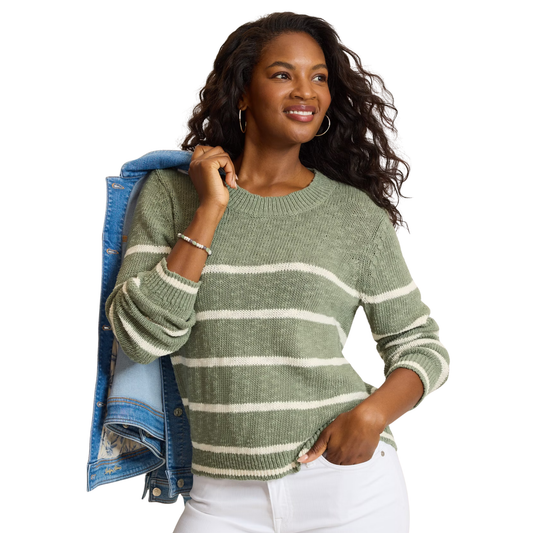 Surf Shore Cotton Stripe Crew