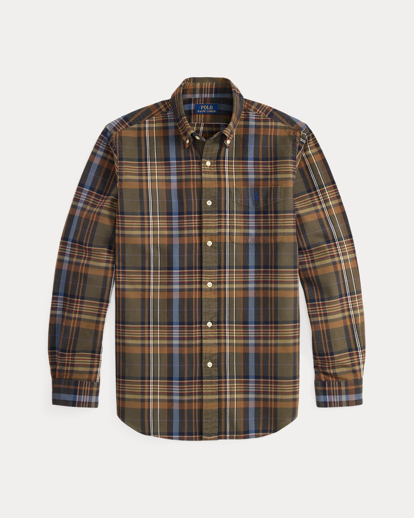 Classic Fit Plaid Oxford Shirt